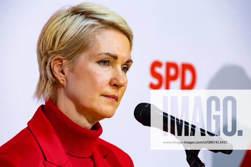 Manuela Schwesig, the SPD s top candidate in Mecklenburg-Western Pomerania, at a press conference at the Willy Brandt House in Berlin on September 21, 2026: Reactions to the state elections in Mecklenburg-Western Pomerania and Berlin