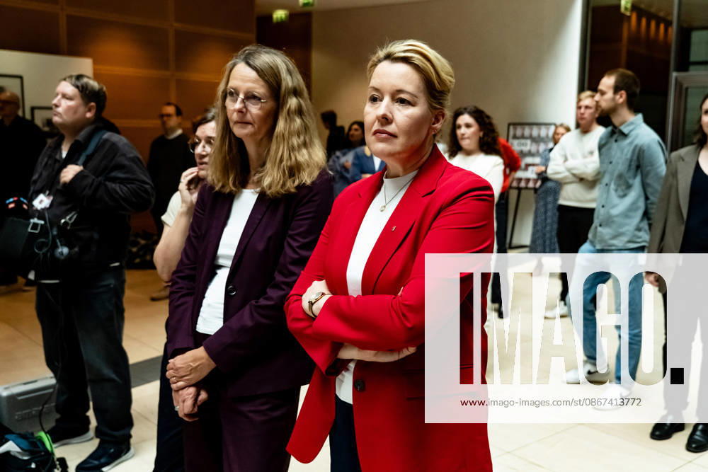 SPD candidate in Berlin, Franziska Giffey, at the Willy Brandt House in Berlin on September 21, 2026: Reactions to the state elections in Mecklenburg-Western Pomerania and Berlin