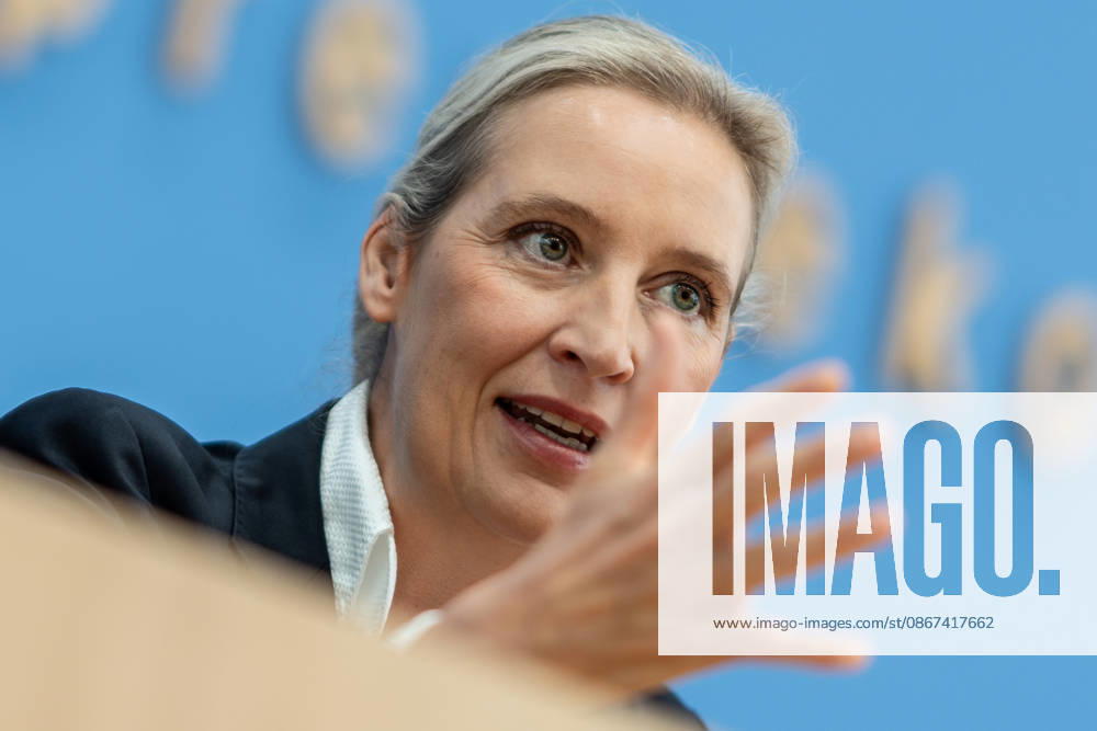 Alice Weidel, Federal Chairwoman of the AfD, during the Federal Press Conference in Berlin—a post-election analysis following the state elections in Mecklenburg-Western Pomerania and Berlin—Berlin, Germany, House of the Federal Press Conference