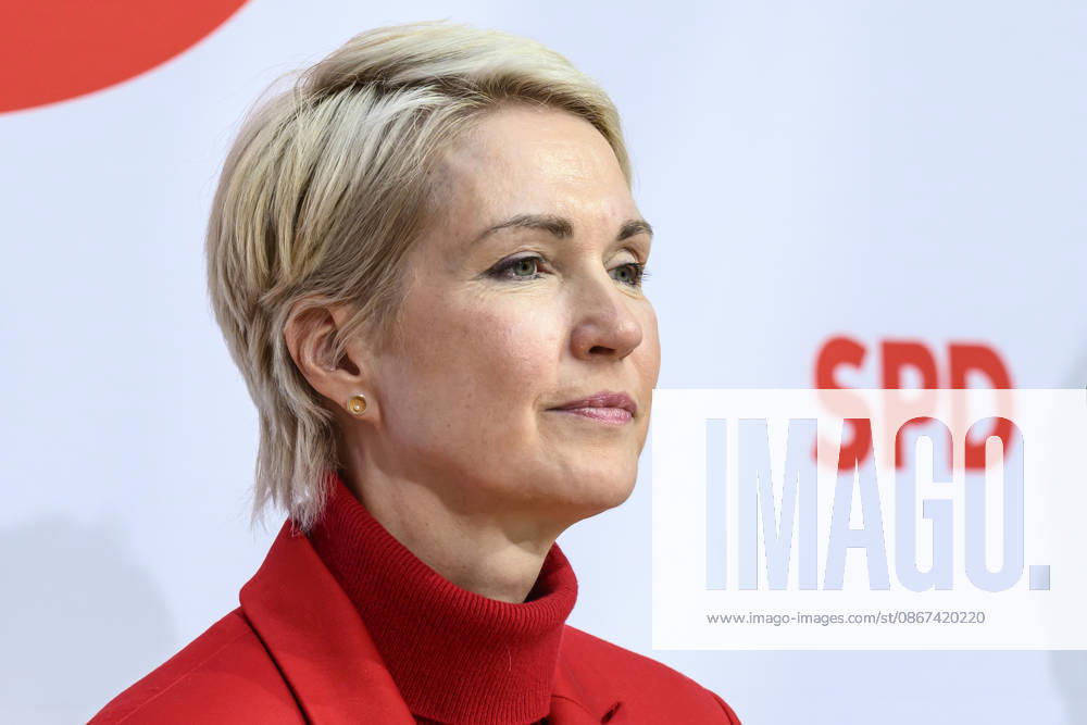 Pictured, from left: Manuela Schwesig, GER, Berlin, SPD press conference following the elections in Berlin and Mecklenburg-Western Pomerania (MV), in the atrium of the Willy Brandt House, Wilhelmstraße 141, 10963 Berlin, September 21, 2026,