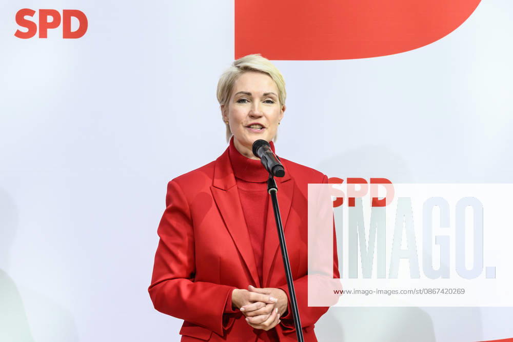 Pictured, from left: Manuela Schwesig, GER, Berlin, SPD press conference following the elections in Berlin and Mecklenburg-Western Pomerania (MV), in the atrium of the Willy Brandt House, Wilhelmstraße 141, 10963 Berlin, September 21, 2026,