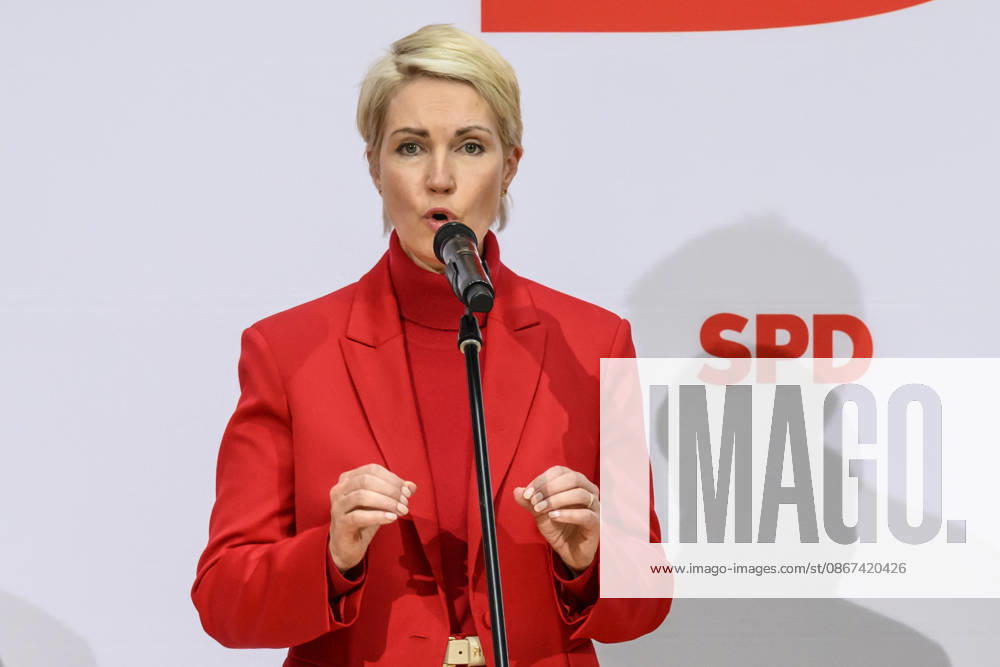 Pictured, from left: Manuela Schwesig, GER, Berlin, SPD press conference following the elections in Berlin and Mecklenburg-Western Pomerania (MV), in the atrium of the Willy Brandt House, Wilhelmstraße 141, 10963 Berlin, September 21, 2026,