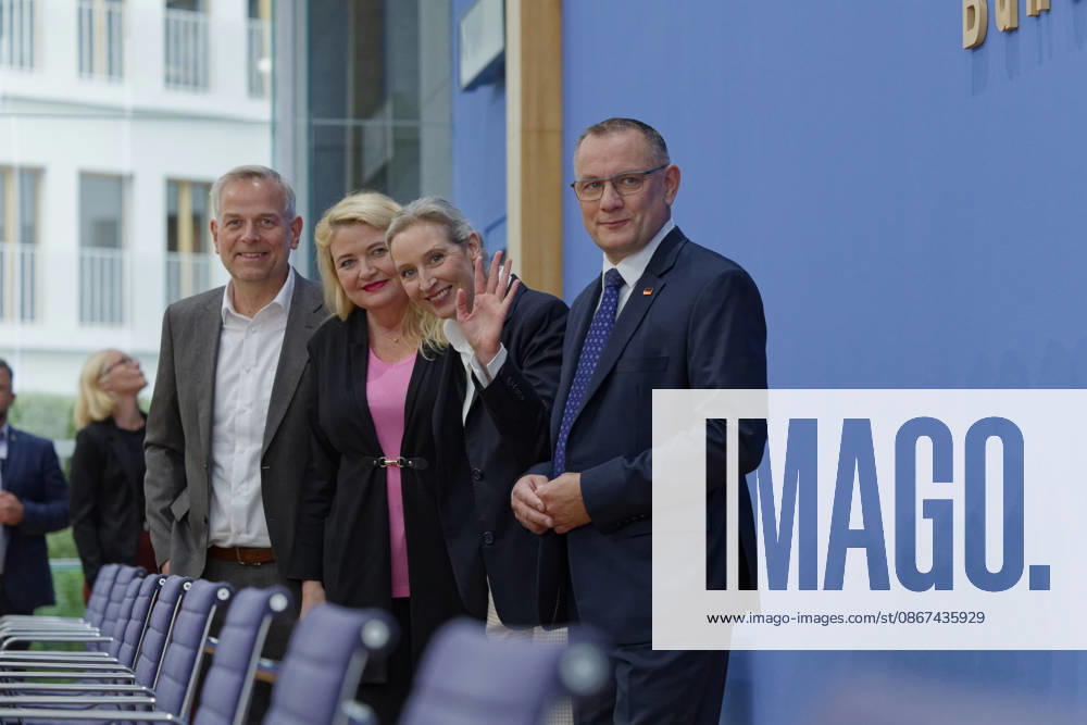 AfD Post-Election Analysis: Mecklenburg-Western Pomerania and Berlin, September 21, 2026, Germany, Berlin Federal Press Conference: AfD Post-Election Analysis of the State Election