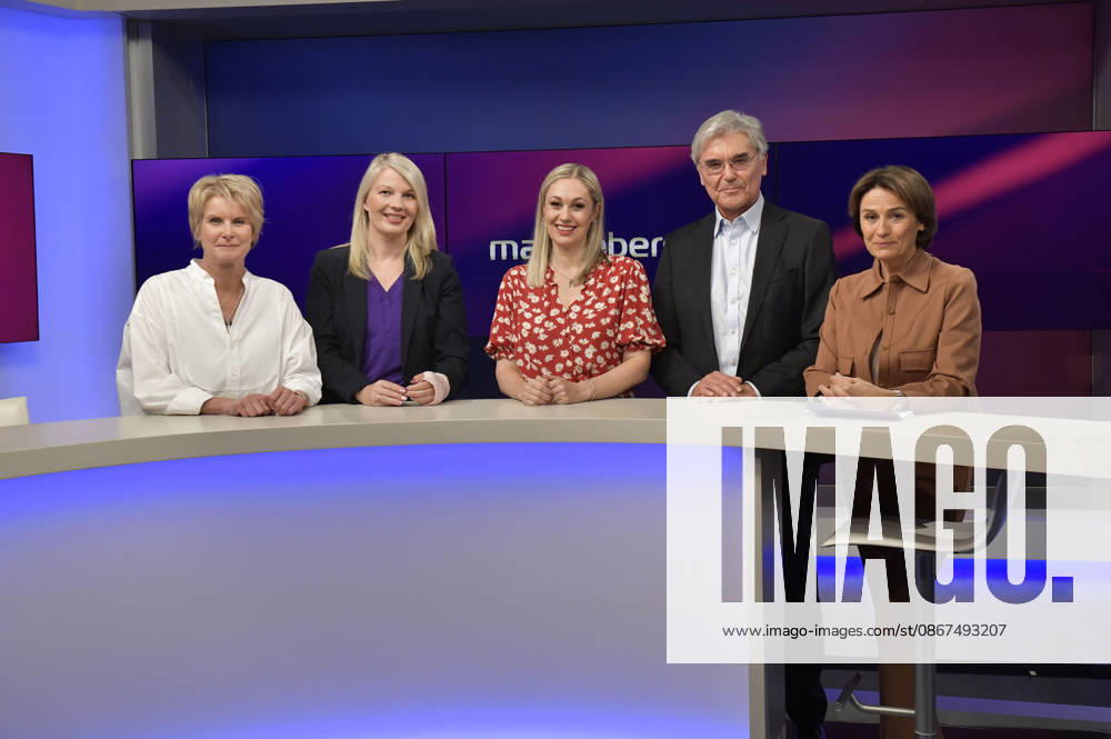 Susanne Gaschke, Annett Meiritz, Ruth Moschner, Joe Kaeser, and Sandra Maischberger on the ARD talk show *maischberger* at the studio in Berlin-Adlershof, Berlin, September 2, 2026 Foto:xM.xBehrensx xFuturexImagex maischberger2109_6901