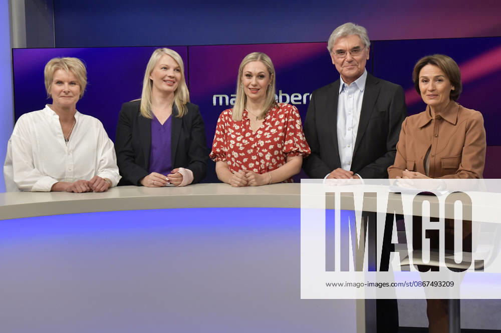 Susanne Gaschke, Annett Meiritz, Ruth Moschner, Joe Kaeser, and Sandra Maischberger on the ARD talk show *maischberger* at the studio in Berlin-Adlershof, Berlin, September 2, 2026 Foto:xM.xBehrensx xFuturexImagex maischberger2109_6902