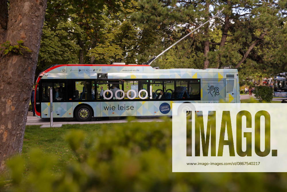InnoTrans 2026 Transportation Technology Trade Fair, September 22, Germany, Berlin: The international InnoTrans transportation technology trade fair in the exhibition halls beneath Berlin s Radio Tower. Pictured: a Skoda trolleybus