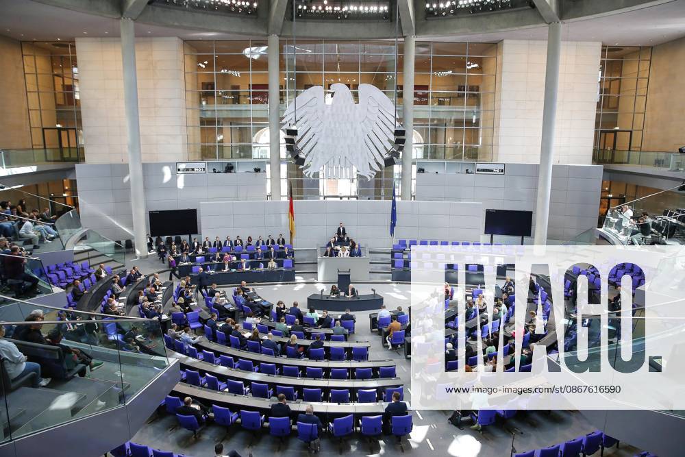 German Bundestag 95th Session of the Bundestag A view of the chamber before the session begins