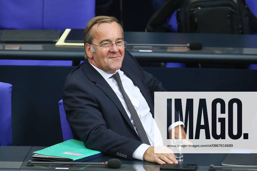German Bundestag 95th Session of the Bundestag Federal Minister of Defense Boris Pistorius (SPD)