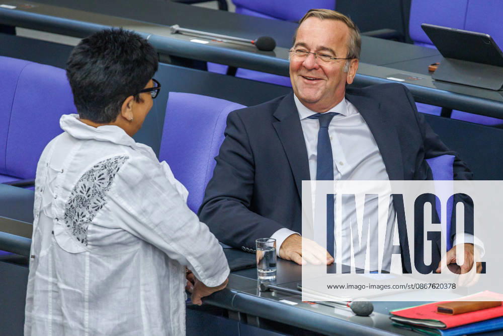 Bundestag: Boris Pistorius (SPD), Federal Minister of Defense, at the German Bundestag on September 23, 2026, in Berlin, Berlin, Berlin, Germany, Bundestag