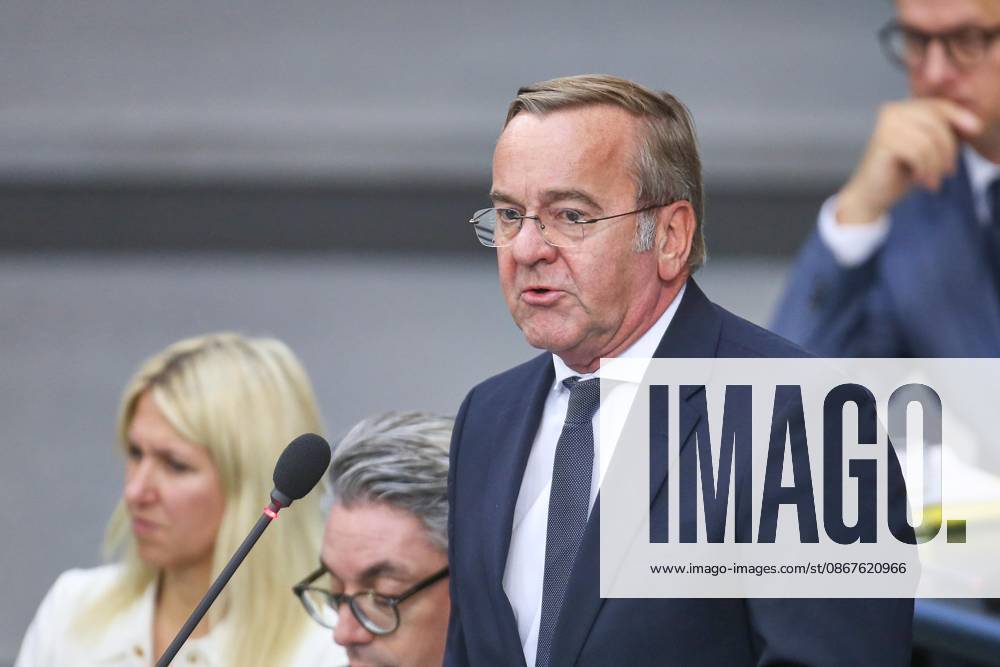 German Bundestag 95th Session of the Bundestag Federal Minister of Defense Boris Pistorius, SPD