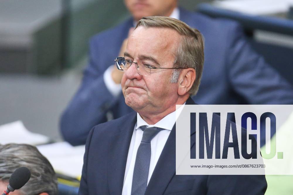 German Bundestag 95th Session of the Bundestag Federal Minister of Defense Boris Pistorius, SPD