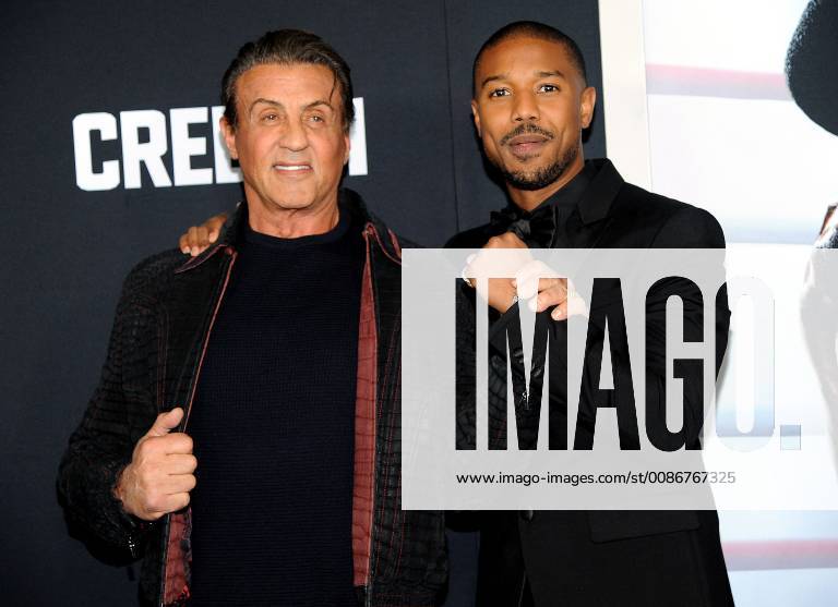 NEW YORK, NY - NOVEMBER 14: Sylvester Stallone and Michael B. Jordan attend the world premiere for Creed II at Loews AMC Lincoln Square on November 14, 2018 in New York. Credit John Palmer MediaPunch