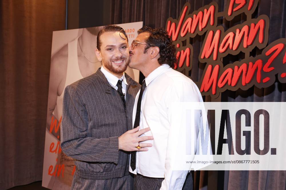 Riccardo Simonetti Book Launch: Riccardo Simonetti and husband Steven Riccardo Simonetti presents his fifth book, When Is a Man a Man? , at The Ritz-Carlton, Berlin, on September 24, 2026