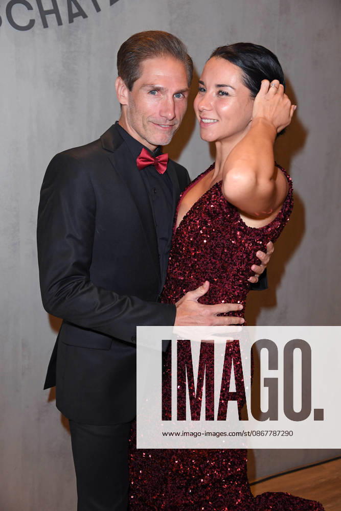 Christian Polanc with his girlfriend Laura Brand Schulz at the CODE RED BY TK MAXX STORE REOPENING at Alexanderplatz in Berlin on September 24, 2026