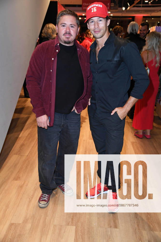 Gustav Schäfer and Joel Mattli at the CODE RED BY TK MAXX STORE RE-OPENING at Alexanderplatz in Berlin on September 24, 2026