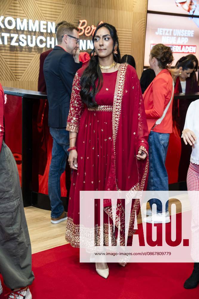 ABB TKMAXX Sayana Ranjan made a guest appearance on the red carpet at the grand reopening of the TK Maxx store on Alexanderplatz on September 24, 2026, in Berlin, Germany