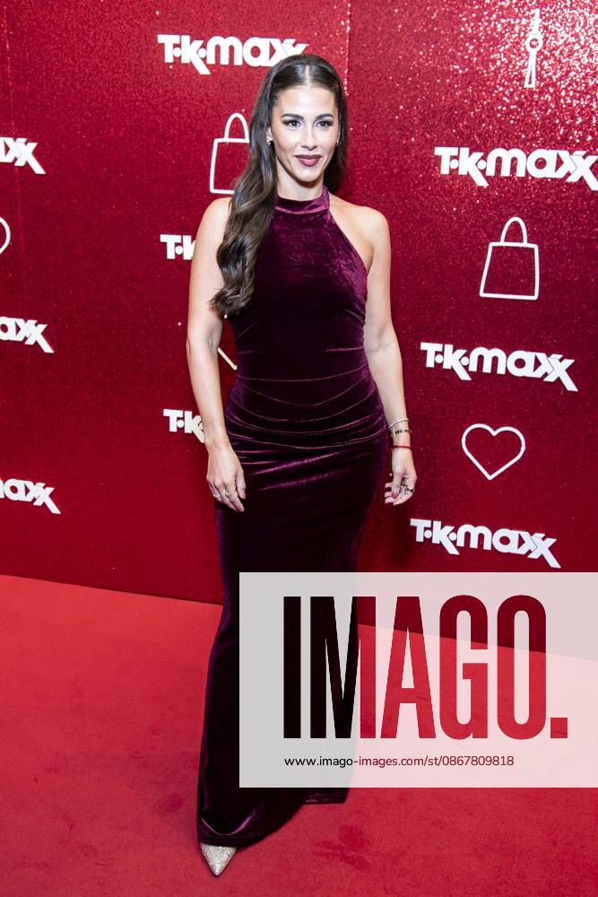 ABB TKMAXX Sarah Engels appeared on the red carpet at the grand reopening of the TK Maxx store on Alexanderplatz on September 24, 2026, in Berlin, Germany