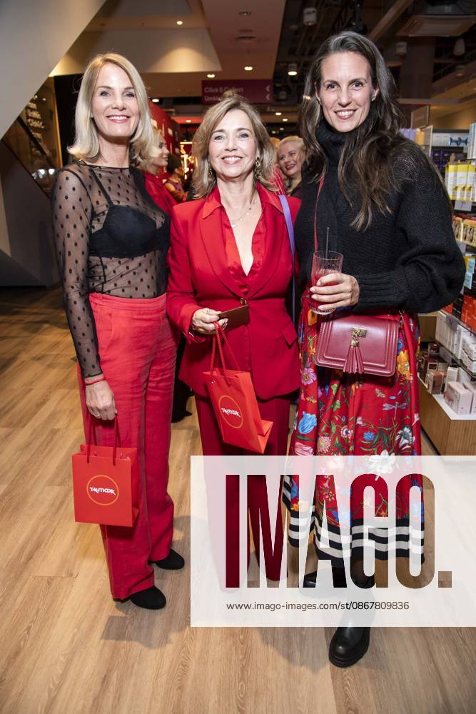 ABB TKMAXX Guests Tina Ruland and Katrin Wrobel on the red carpet at the grand reopening of the TK Maxx store on Alexanderplatz on September 24, 2026, in Berlin, Germany
