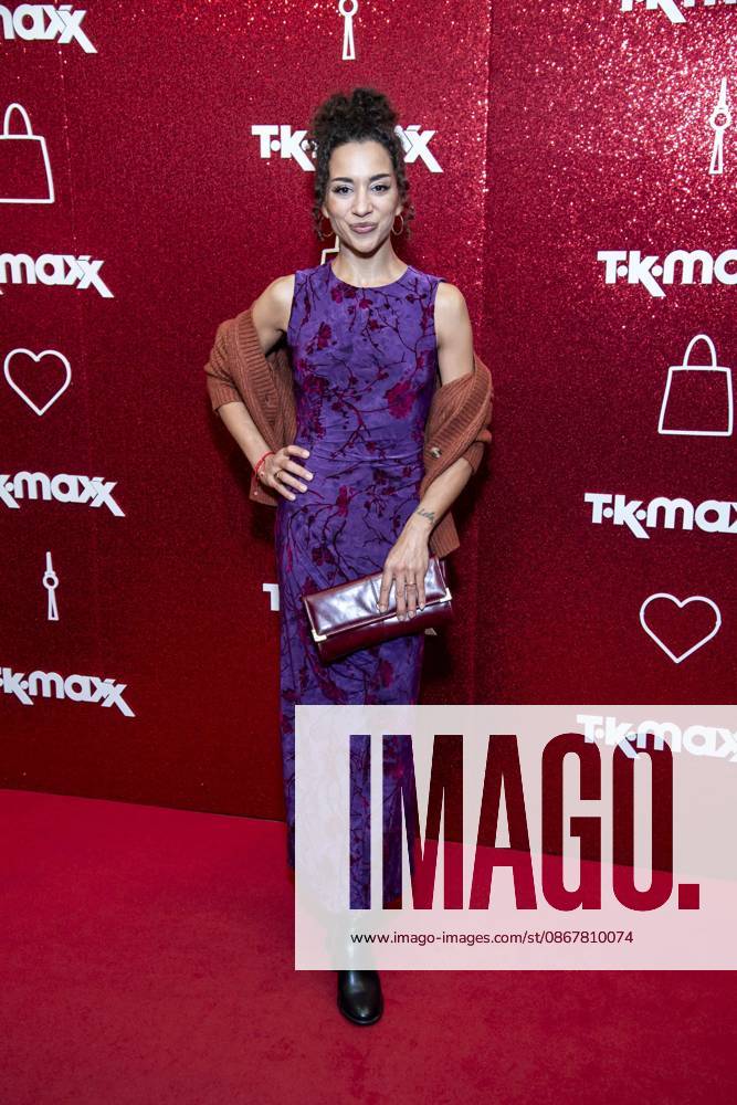 ABB TKMAXX s Nadja Benaissa appeared on the red carpet at the grand reopening of the TK Maxx store on Alexanderplatz on September 24, 2026, in Berlin, Germany