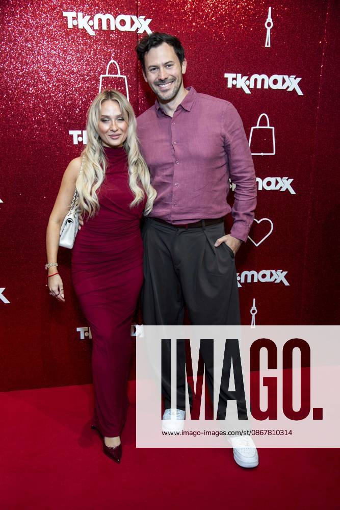 ABB TKMAXX s Jenny Koepper and Sebastian Klaus appeared on the red carpet at the grand reopening of the TK Maxx store on Alexanderplatz on September 24, 2026, in Berlin, Germany