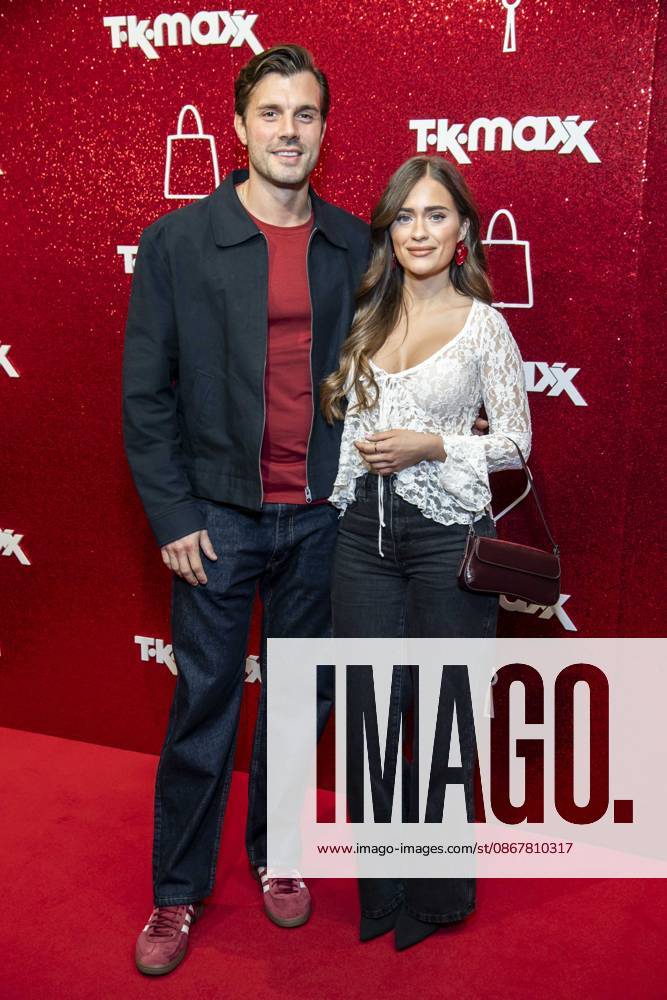 ABB TKMAXX: Tim Reitz and Vivien Grabatis appeared on the red carpet at the grand reopening of the TK Maxx store on Alexanderplatz on September 24, 2026, in Berlin, Germany