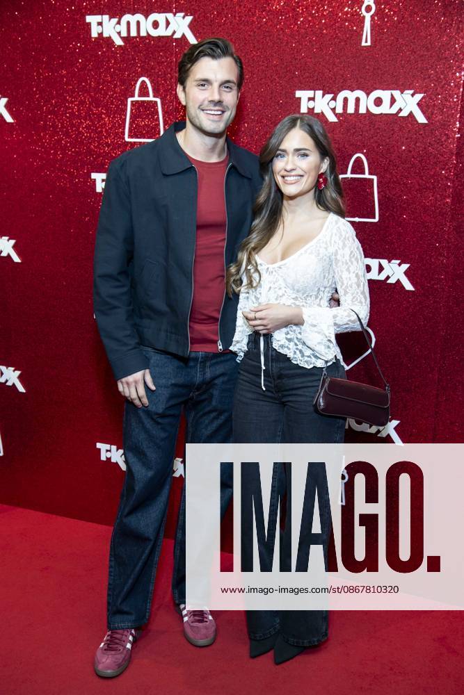ABB TKMAXX: Tim Reitz and Vivien Grabatis were guests on the red carpet at the grand reopening of the TK Maxx store on Alexanderplatz on September 24, 2026, in Berlin, Germany