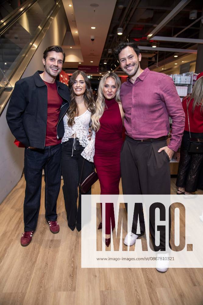 ABB TKMAXX: Tim Reitz, Vivien Grabatis, Jenny Köpper, and Sebastian Klaus appear on the red carpet at the grand reopening of the TK Maxx store on Alexanderplatz on September 24, 2026, in Berlin, Germany