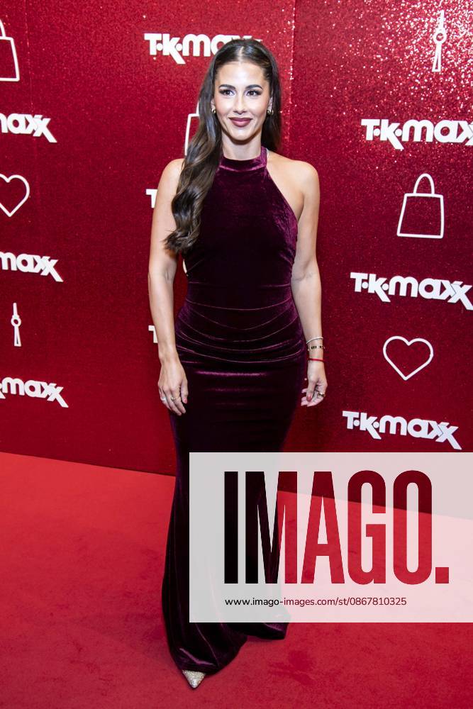 ABB TKMAXX Sarah Engels appears on the red carpet at the grand reopening of the TK Maxx store on Alexanderplatz on September 24, 2026, in Berlin, Germany