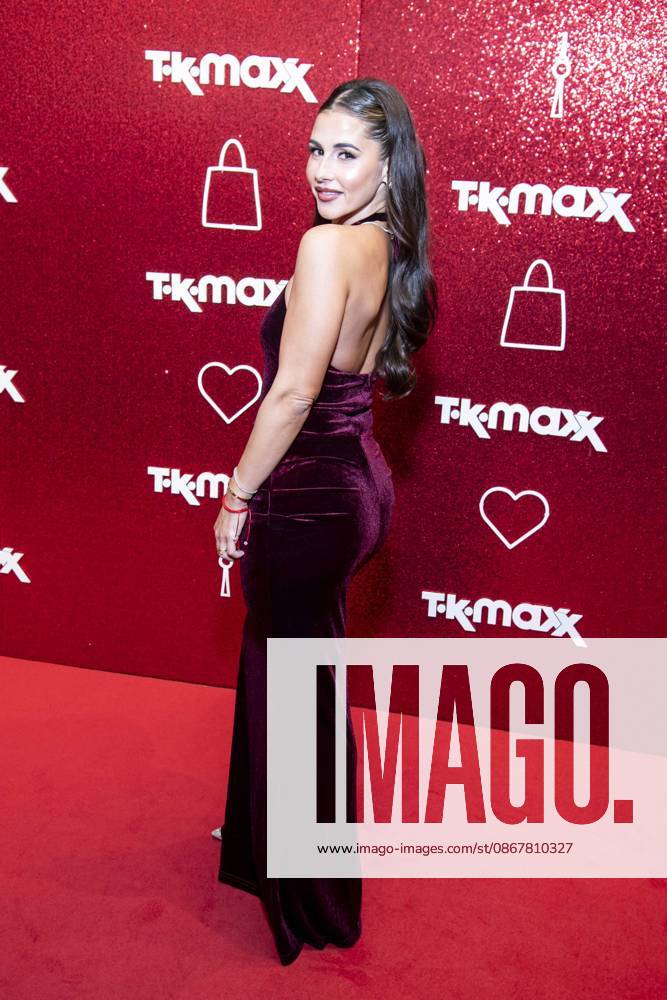 ABB TKMAXX Sarah Engels appears on the red carpet at the grand reopening of the TK Maxx store on Alexanderplatz on September 24, 2026, in Berlin, Germany