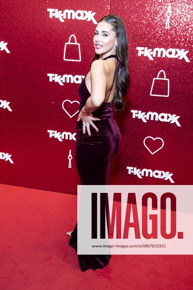ABB TKMAXX Sarah Engels appears on the red carpet at the grand reopening of the TK Maxx store on Alexanderplatz on September 24, 2026, in Berlin, Germany