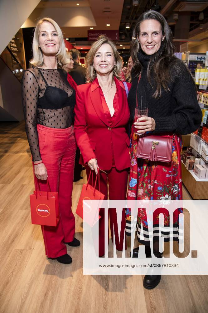 ABB TKMAXX Guests Tina Ruland and Katrin Wrobel on the red carpet at the grand reopening of the TK Maxx store on Alexanderplatz on September 24, 2026, in Berlin, Germany