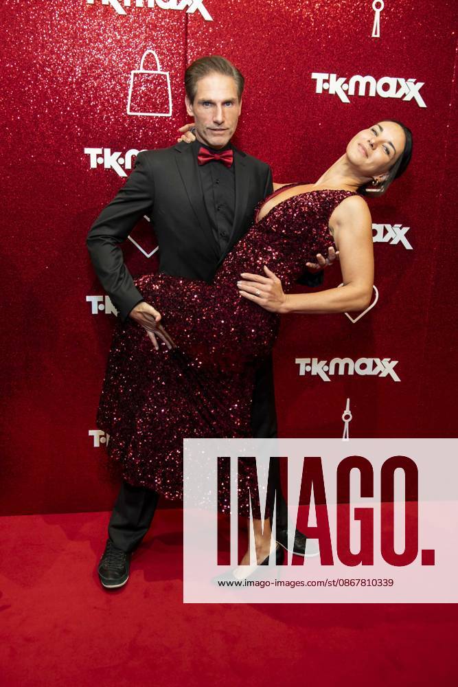 ABB TKMAXX s Christian Polanc and Laura Brand appeared on the red carpet at the grand reopening of the TK Maxx store on Alexanderplatz on September 24, 2026, in Berlin, Germany