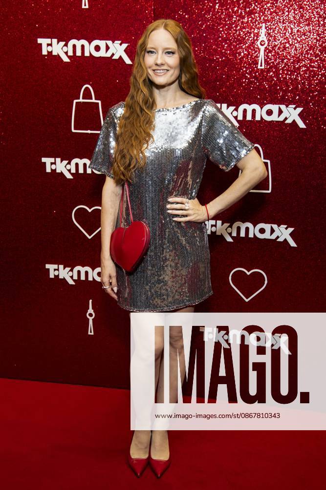 ABB TKMAXX Barbara Meier on the red carpet at the grand reopening of the TK Maxx store on Alexanderplatz on September 24, 2026, in Berlin, Germany