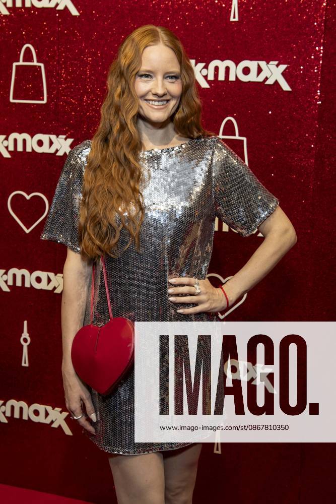 ABB TKMAXX Barbara Meier on the red carpet at the grand reopening of the TK Maxx store on Alexanderplatz on September 24, 2026, in Berlin, Germany