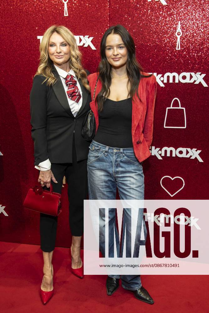 ABB TKMAXX Frauke Ludowig and Nele Ludowig Roeffen, mother and daughter, appeared on the red carpet at the grand reopening of the TK Maxx store on Alexanderplatz on September 24, 2026, in Berlin, Germany