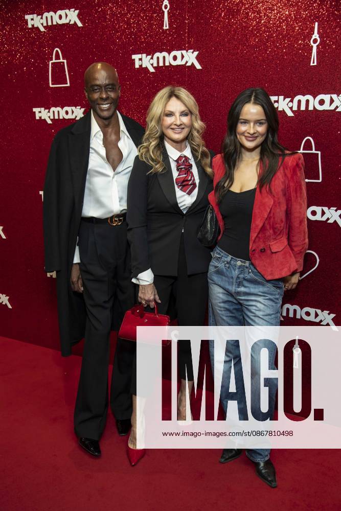 ABB TKMAXX Bruce Darnell, Frauke Ludowig, and Nele Ludowig Roeffen appeared on the red carpet at the grand reopening of the TK Maxx store on Alexanderplatz on September 24, 2026, in Berlin, Germany