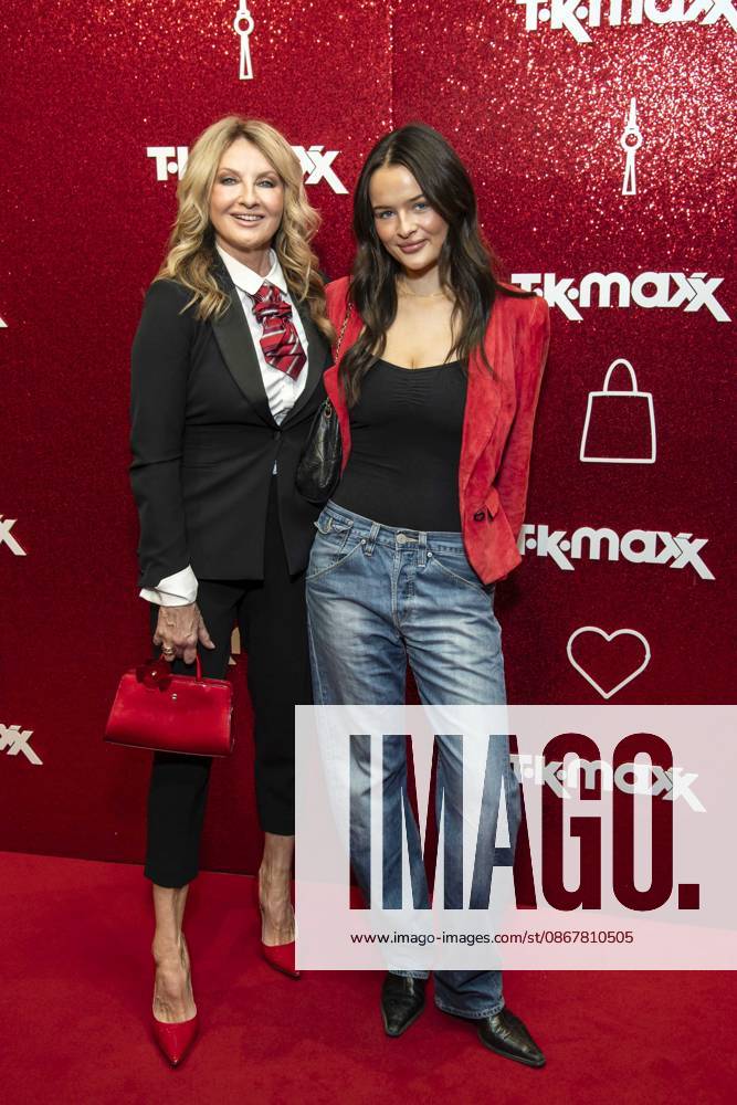 ABB TKMAXX Frauke Ludowig and Nele Ludowig Roeffen, mother and daughter, appeared on the red carpet at the grand reopening of the TK Maxx store on Alexanderplatz on September 24, 2026, in Berlin, Germany