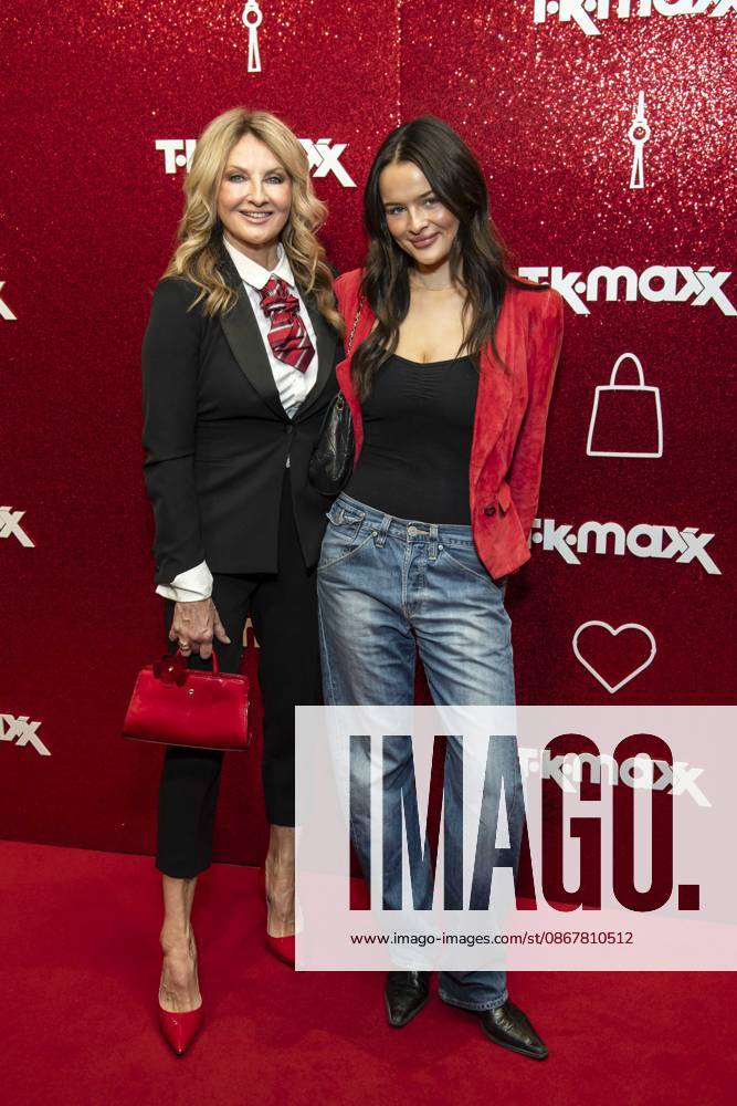 ABB TKMAXX Frauke Ludowig and Nele Ludowig Roeffen, mother and daughter, appeared on the red carpet at the grand reopening of the TK Maxx store on Alexanderplatz on September 24, 2026, in Berlin, Germany