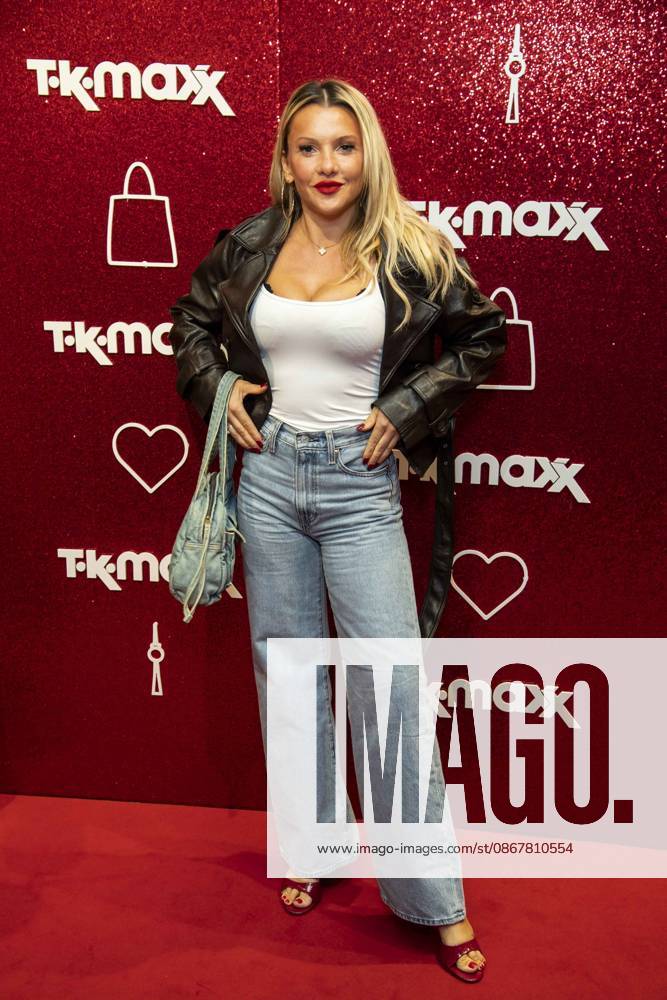 ABB TKMAXX Evelyn Burdecki appears on the red carpet at the grand reopening of the TK Maxx store on Alexanderplatz on September 24, 2026, in Berlin, Germany