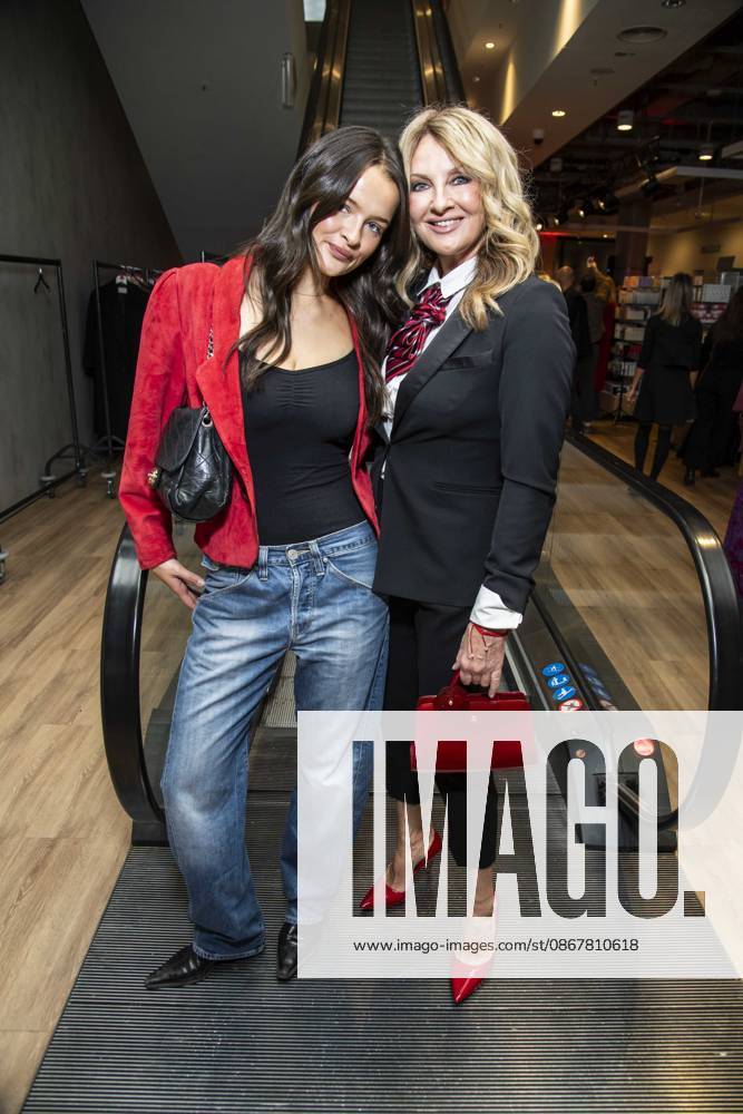 ABB TKMAXX Nele Ludowig Roeffen and Frauke Ludowig, mother and daughter, appear on the red carpet at the grand reopening of the TK Maxx store on Alexanderplatz on September 24, 2026, in Berlin, Germany
