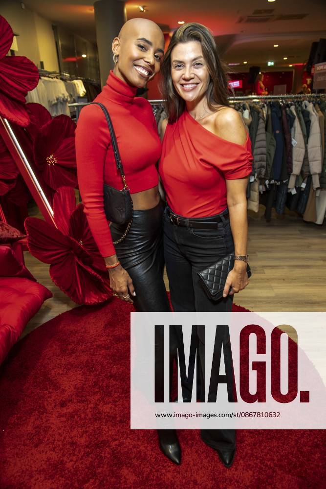 ABB TKMAXX: Sharon Battiste and Nadine Klein appeared on the red carpet at the grand reopening of the TK Maxx store on Alexanderplatz on September 24, 2026, in Berlin, Germany