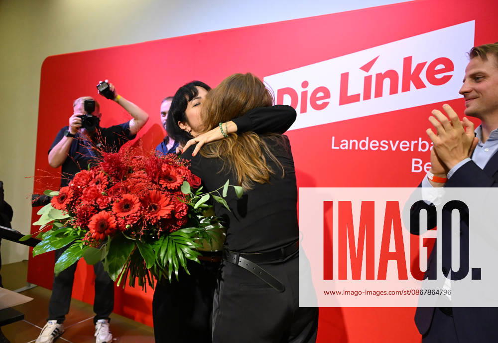 Die Linke Berlin Party Conference in Berlin BERLIN, GERMANY - SEPTEMBER 25: Party members take part in the extraordinary session of the 10th State Party Congress of the Die Linke (The Left Party) to assess the election results in Berlin on September 25, 2026. Mayor candidate Elif Eralp also took part in the conference. Volodymyr Sindieiev Anadolu Berlin Germany. Editorial use only. Please get in touch for any other usage.
