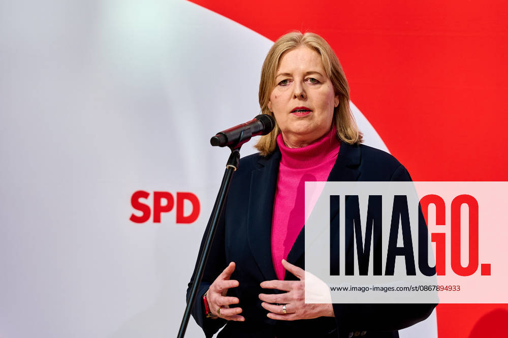 Bärbel Bas at the press conference on the results of the state elections in Berlin and Mecklenburg-Western Pomerania at the Willy Brandt House in Berlin. Bärbel Bas at the press conference on the results of the state elections in Berlin and Mecklenburg-Western Pomerania at the Willy Brandt House in Berlin. Snapshot photography by F. Boillot