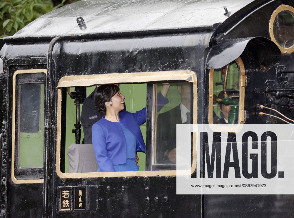 Princess Kako in Tottori Pref. Japanese Princess Kako rides a steam locomotive in Wakasa in Tottori Prefecture, western Japan, on Sept. 26, 2026. A14AA0005628854P