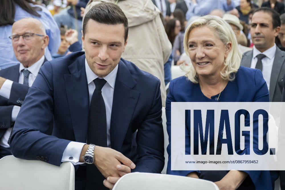 Visit to France of Pope Leo XIV - Politics at Mass At Concorde Place RN s president Jordan Bardella, Far-right party Rassemblement National (RN) candidate in France s 2027 presidential election Marine Le Pen and Laure Lavalette during a mass presided over by Pope Leo XIV at Concorde Place in Paris, France on September 26, 2026. Pope Leo XIV makes a historic apostolic journey of four days to France scheduled for September 25 to 28, 2026. Photo by Eliot Blondet ABACAPRESS.COM Paris France France