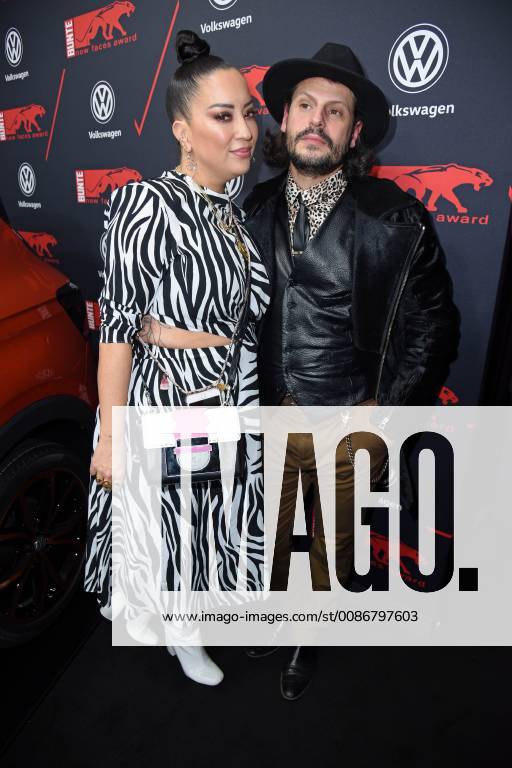 Manuel Cortez with his girlfriend Miyabi Kawai at the BUNTE New Faces Award Style at Spindler Klatt in Berlin