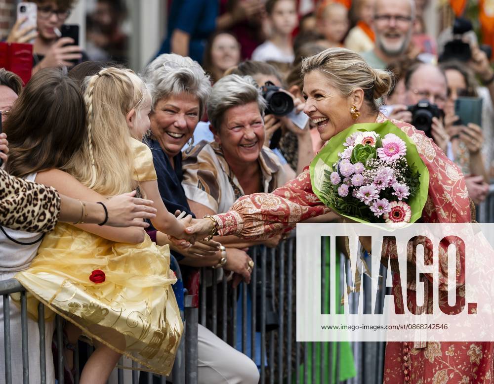 Urk, The Netherlands, 2026-09-30 15:27:28 URK, 30-09-2026, Urk Queen Maxima pays a visit to Urk. The visit focuses on daily life in Urk, centering on initiatives concerning entrepreneurship, growing up, youth, the elderly, and community spirit. PHOTO: NLBeeld POOL Remko de Waal Credit: NL Beeld Patrick van Emst