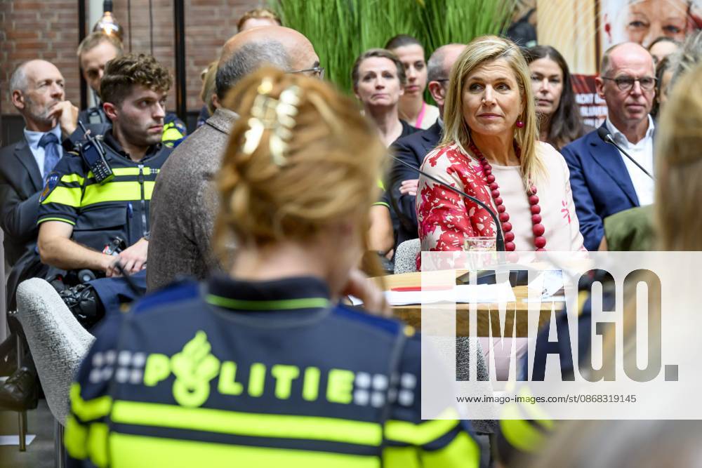 Apeldoorn, The Netherlands, 2026-10-01 14:07:08 APELDOORN, 01-10-2026, Police Academy. Queen Maxima visits the Police Academy in Apeldoorn in the context of financially sound employership. With over 67,000 employees, the National Police is one of the largest employers in the Netherlands and a member of the Foundation for Financially Healthy Netherlands (SFGN). Queen Maxima is honorary chair of this foundation. PHOTO: NLBeeld Patrick van Emst Credit: NL Beeld Patrick van Emst