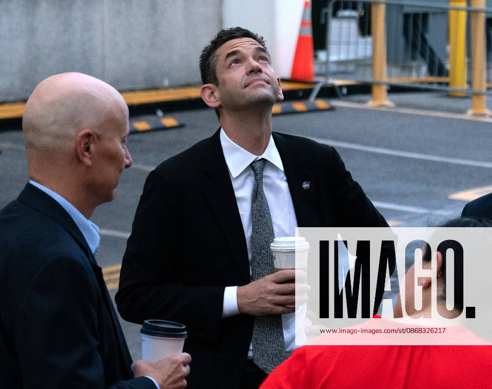 NASA Administrator Jared Isaacman looks up at the clouds as he waits for NASA s Crew-13 walkout on their way to board a Dragon Spacecraft atop a SpaceX Falcon 9 rocket on SLC-40 at Kennedy Space Center, Florida on Thursday, October 1, 2026. They are on their way to the International Space Station. KSC2026100116 KATExBENIC