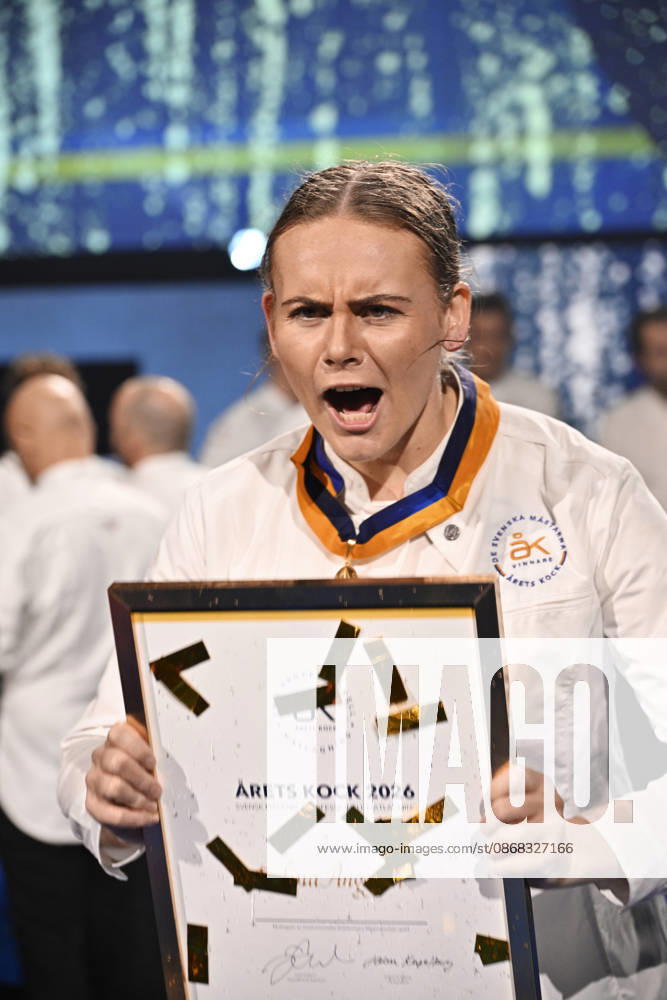 STOCKHOLM, SWEDEN 20261001 Evelina Änggren wins Chef of the Year and is honored during the 2026 Chef of the Year finals at Annexet in Stockholm STOCKHOLM SWEDEN